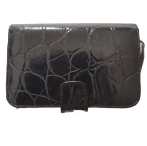 Marlo Purse Shiny Black Reptile Print Purse NWT